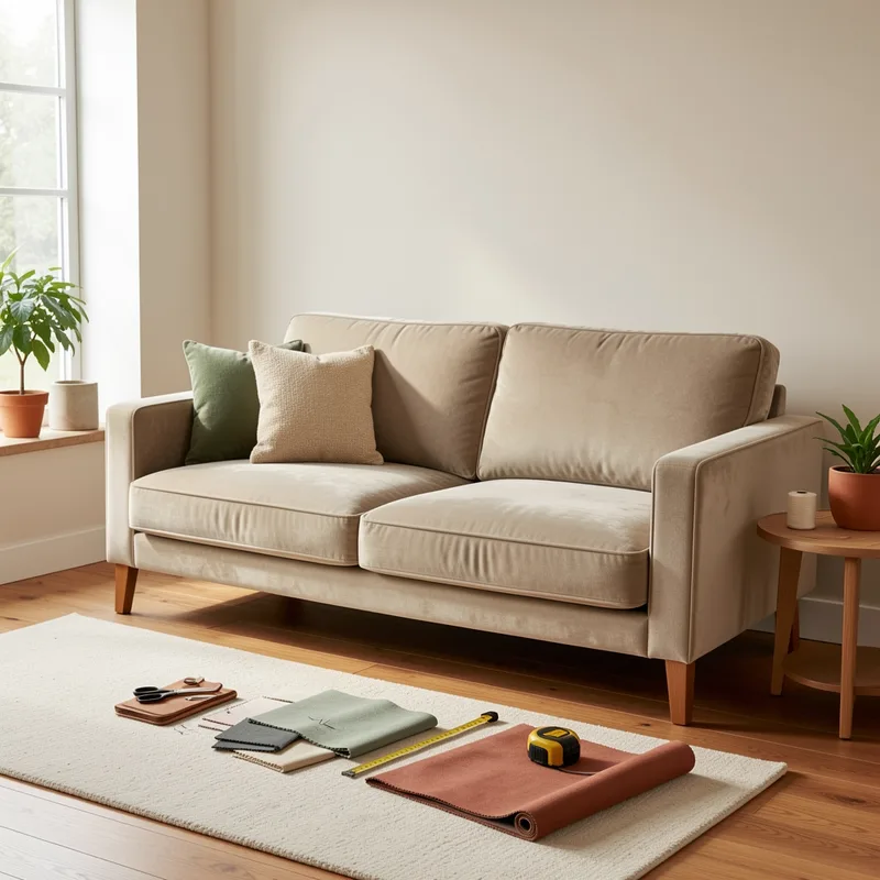 Comment recouvrir un canapé en tissu ? Étapes, coûts et erreurs à éviter